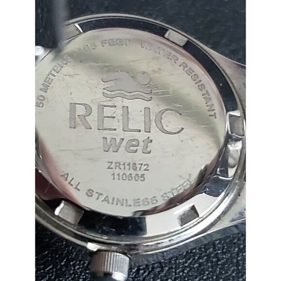 Vintage RELIC WET Stainless Steel Date Women's Watch - Picture 5 of 6